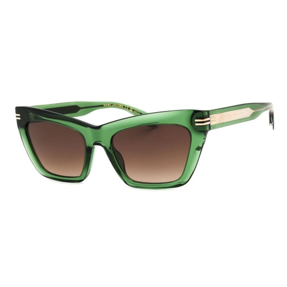 Marc Jacobs Sunglasses Cat Eye Full Rim, Green Frame and Brown Gradient Lens